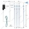 Halloween Lights Outdoor, Meteor Shower Lights 12 inch 8 Tubes Icicle Fairy String Lights for Halloween Christmas Decorations Tree Party Yard Outdoor, UL Plug, Purple Christmas Lights